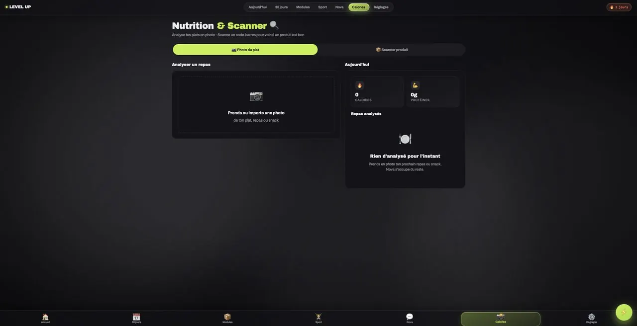 Nutrition sur ordinateur